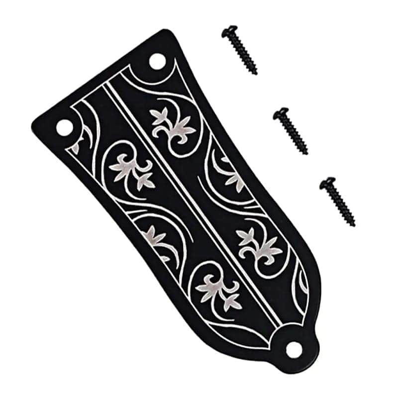 Guitar 3 Holes Truss Rod Cover Black Works For LP SG ES