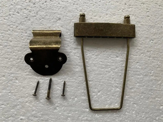 Aged Gold Ibanez Jazz Guitar Tailpiece Trapeze