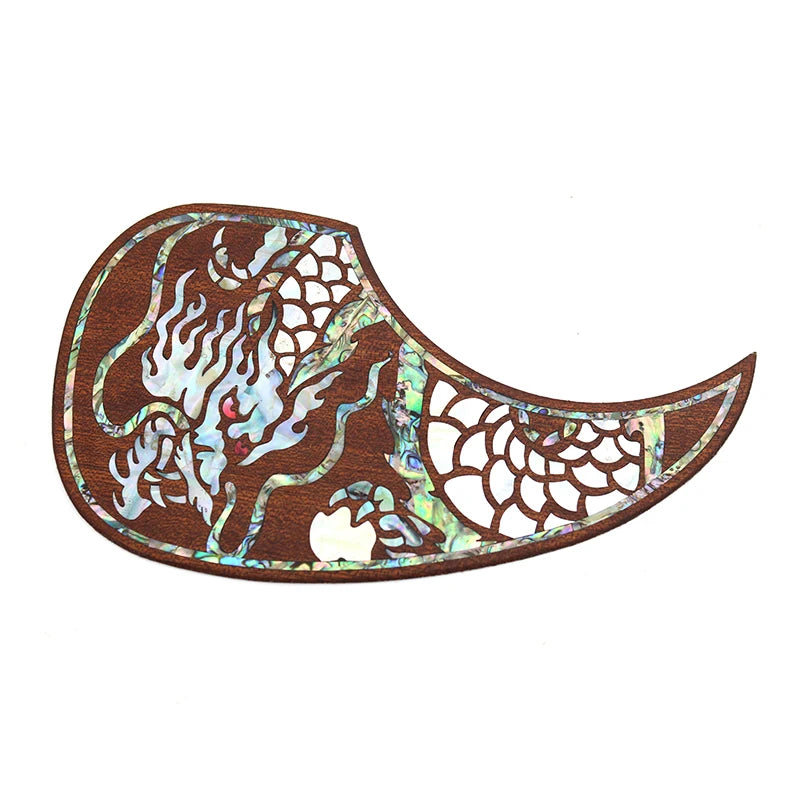 Sapele Wood Folk Acoustic Guitar Pickguard Scratch Plate For Martin Guitars