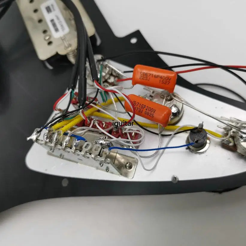 Rare Guitar Pickups Pickguard SSH White Dual Track Pickup Super Wiring Assembly Very powerful Features Multiple Function For Stratocaster Strat