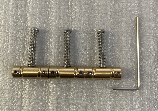 3PCS Vintage Brass Guitar Bridge Saddles For Telecaster Tele