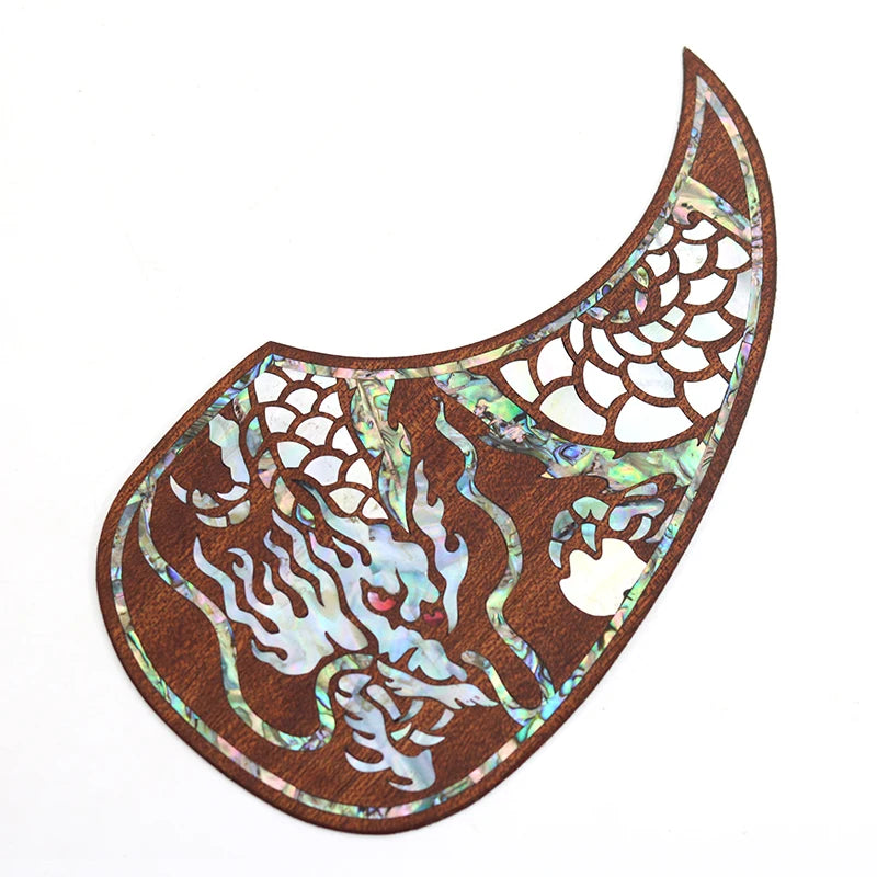 Sapele Wood Folk Acoustic Guitar Pickguard Scratch Plate For Martin Guitars