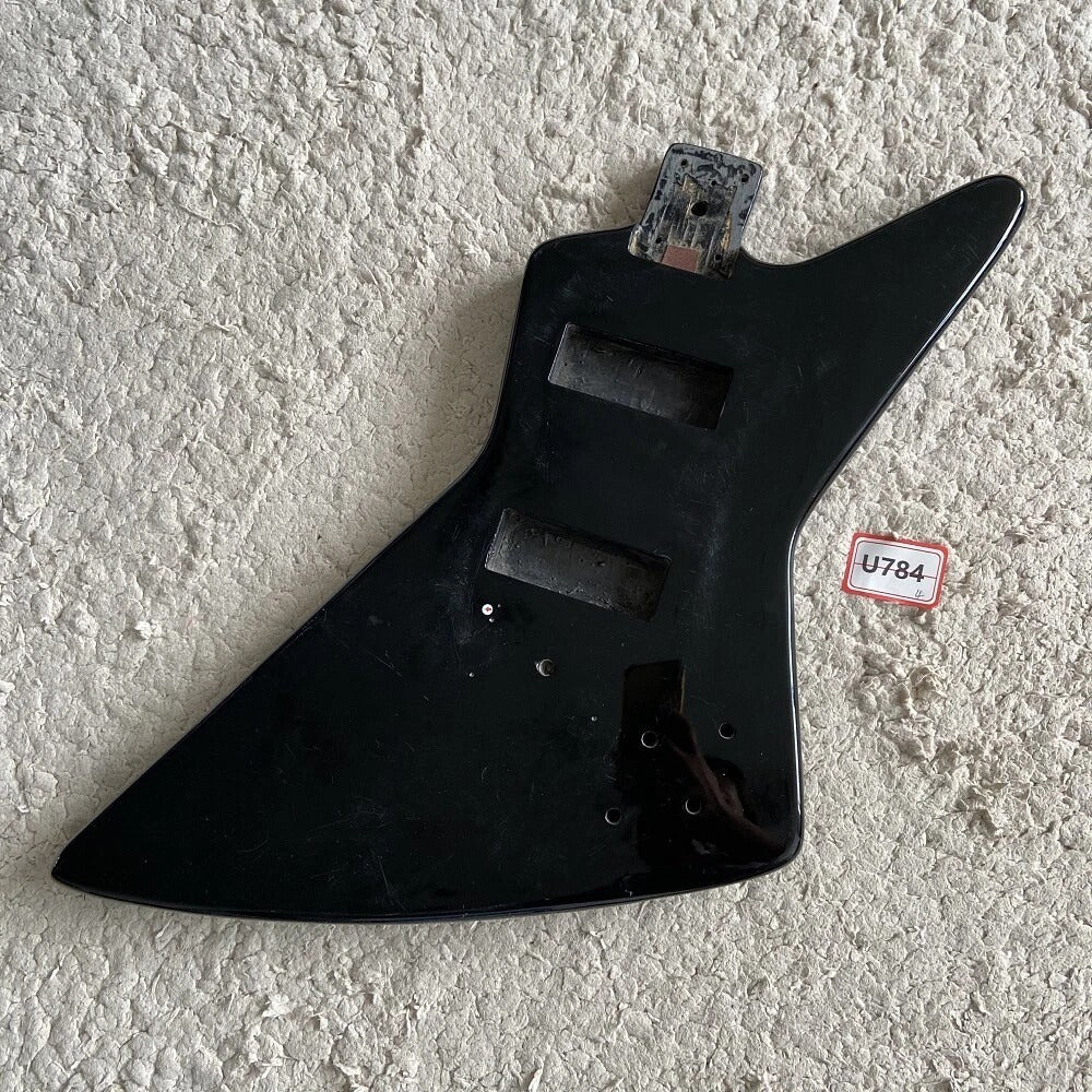 DIY Project 4 String Bass Solid Basswood Body in Black