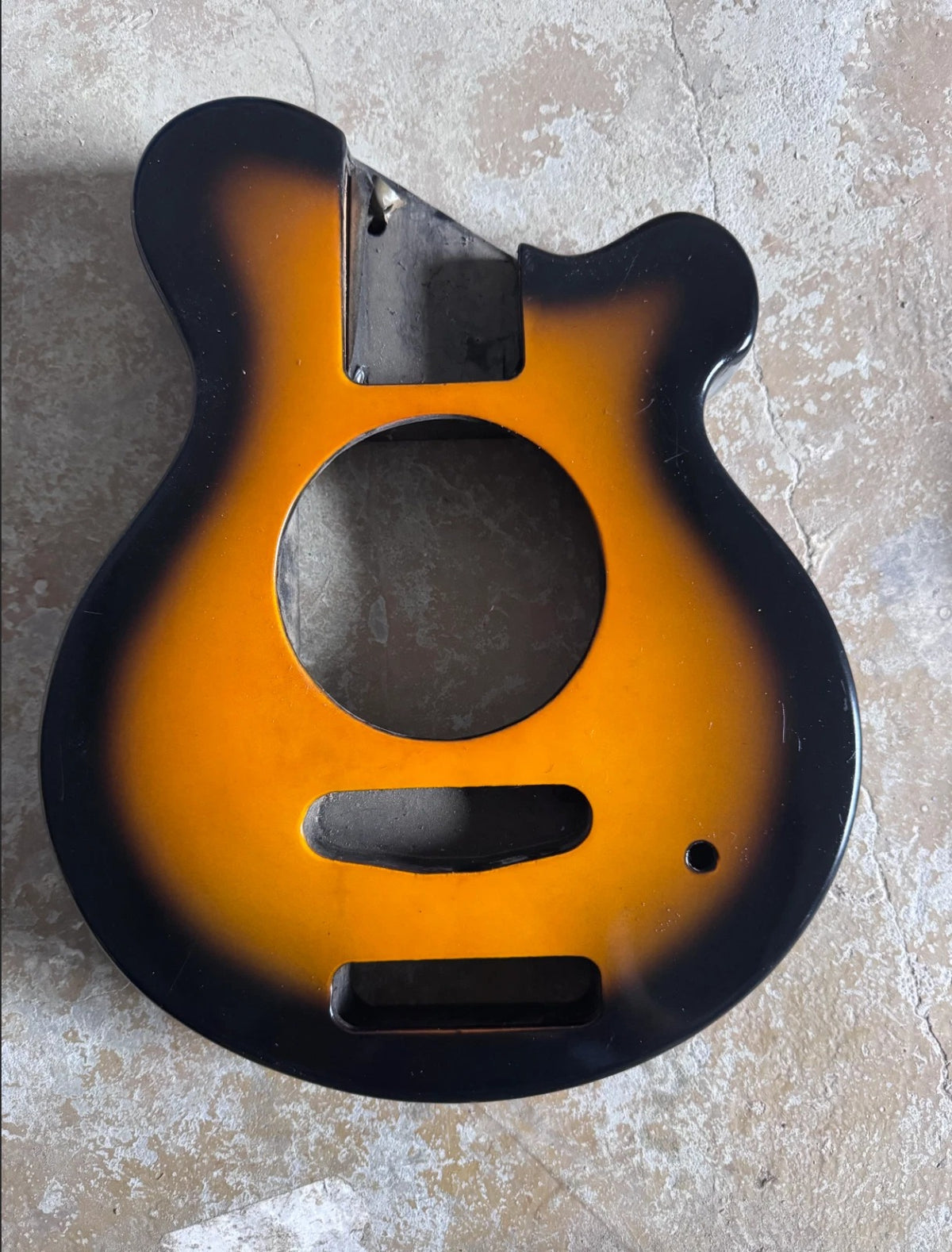 Sunburst Finish Mini Guitar DIY Project Body Fit Pignose