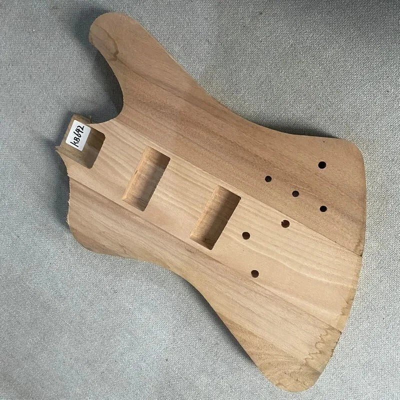 Unfinished Mahogany Wood Bass Guitar Body Fit Thunderbird Bass