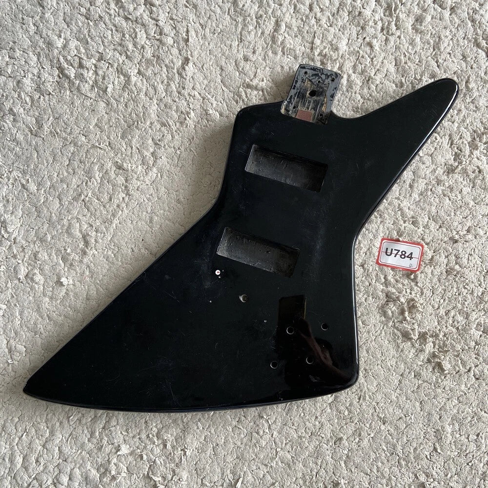 DIY Project 4 String Bass Solid Basswood Body in Black