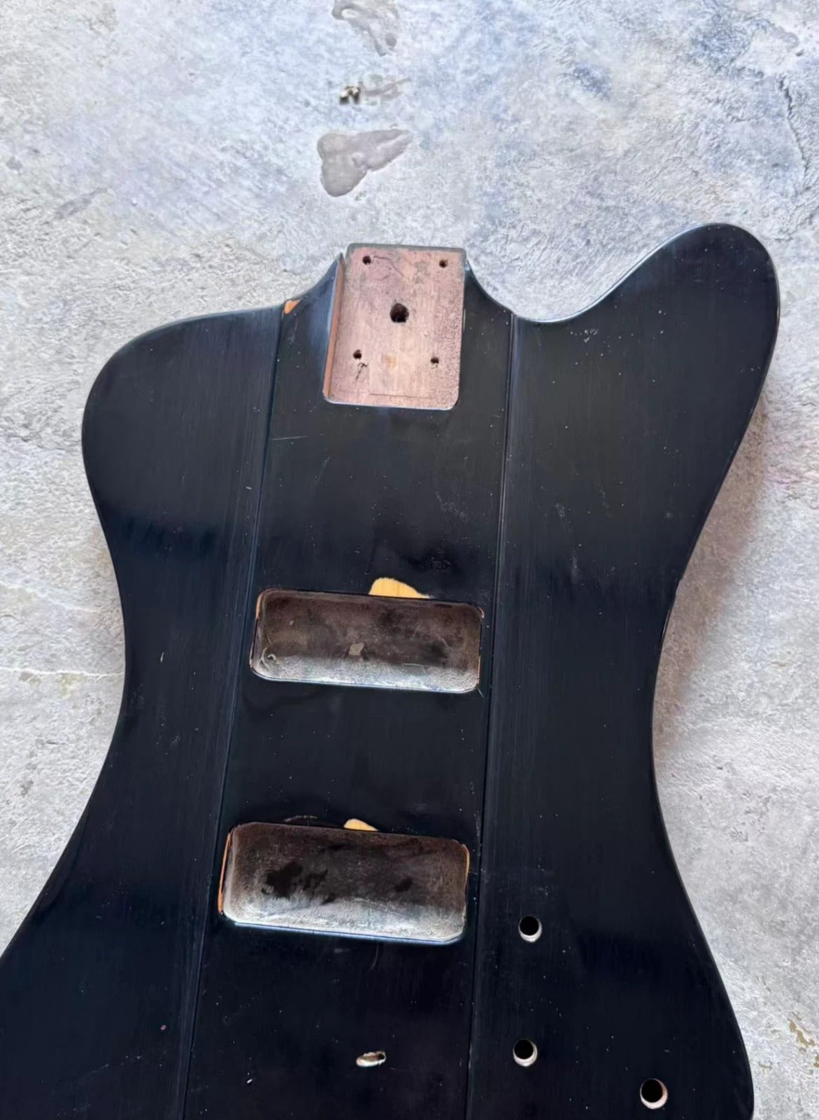 Black Bass Guitar Body Fit Thunderbird DIY Project