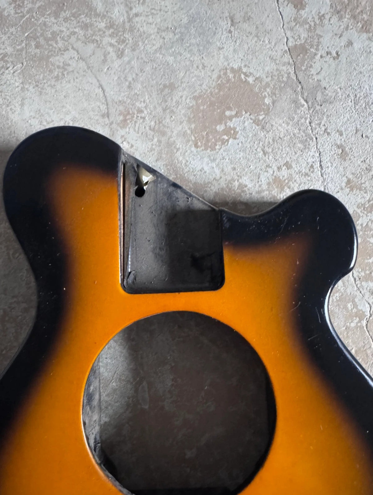 Sunburst Finish Mini Guitar DIY Project Body Fit Pignose