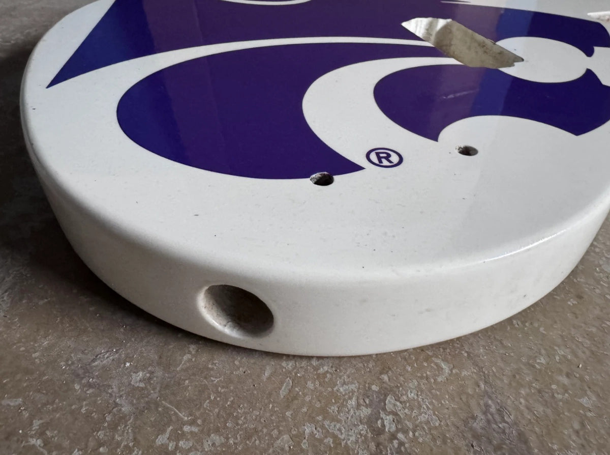 White Single Humbucker Guitar Body with Purple Top Fit LP