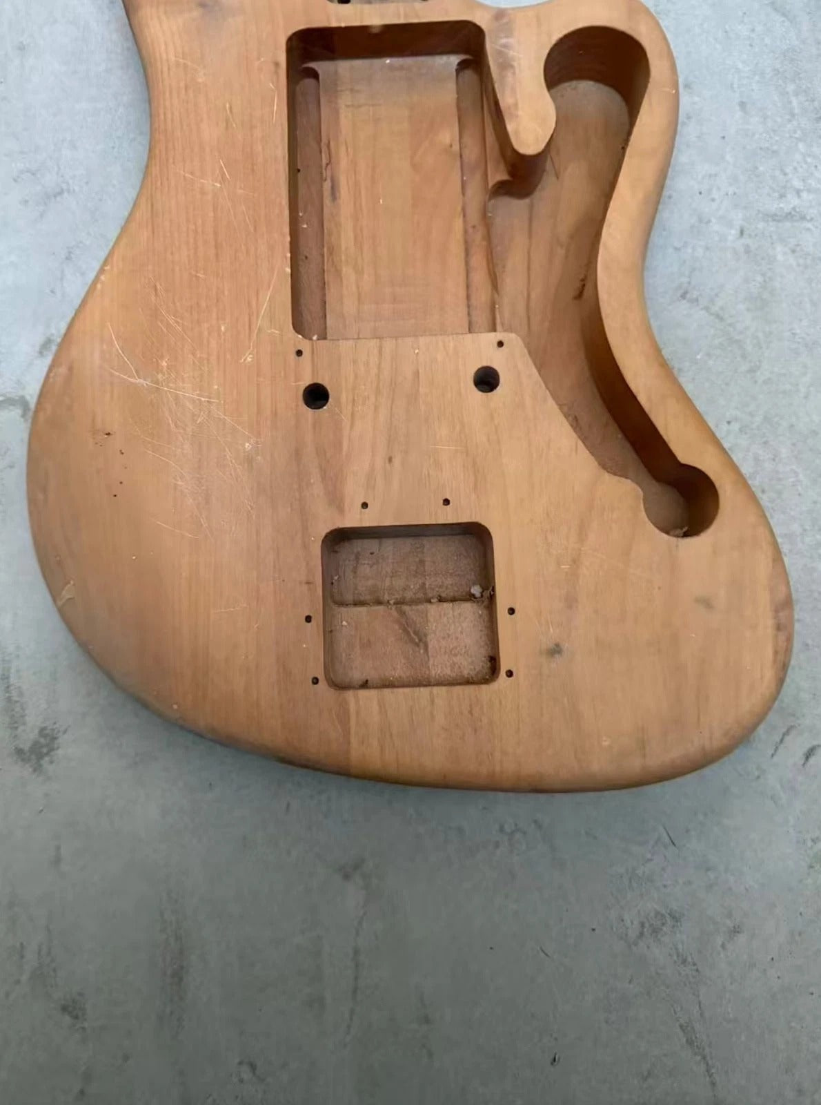 Alder Wood Jazzmaster Style Guitar Body DIY Project - YB656