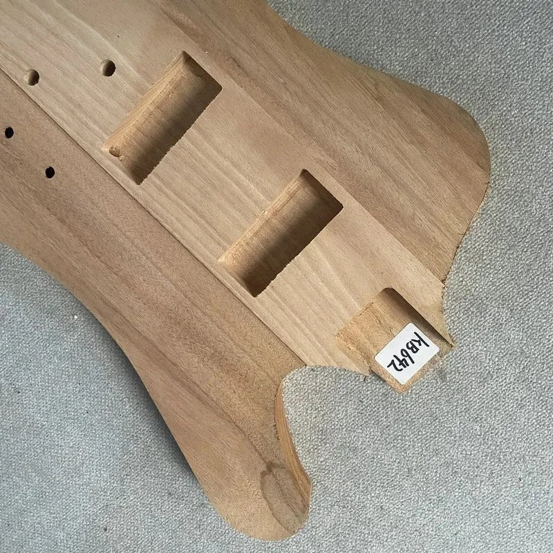 Unfinished Mahogany Wood Bass Guitar Body Fit Thunderbird Bass