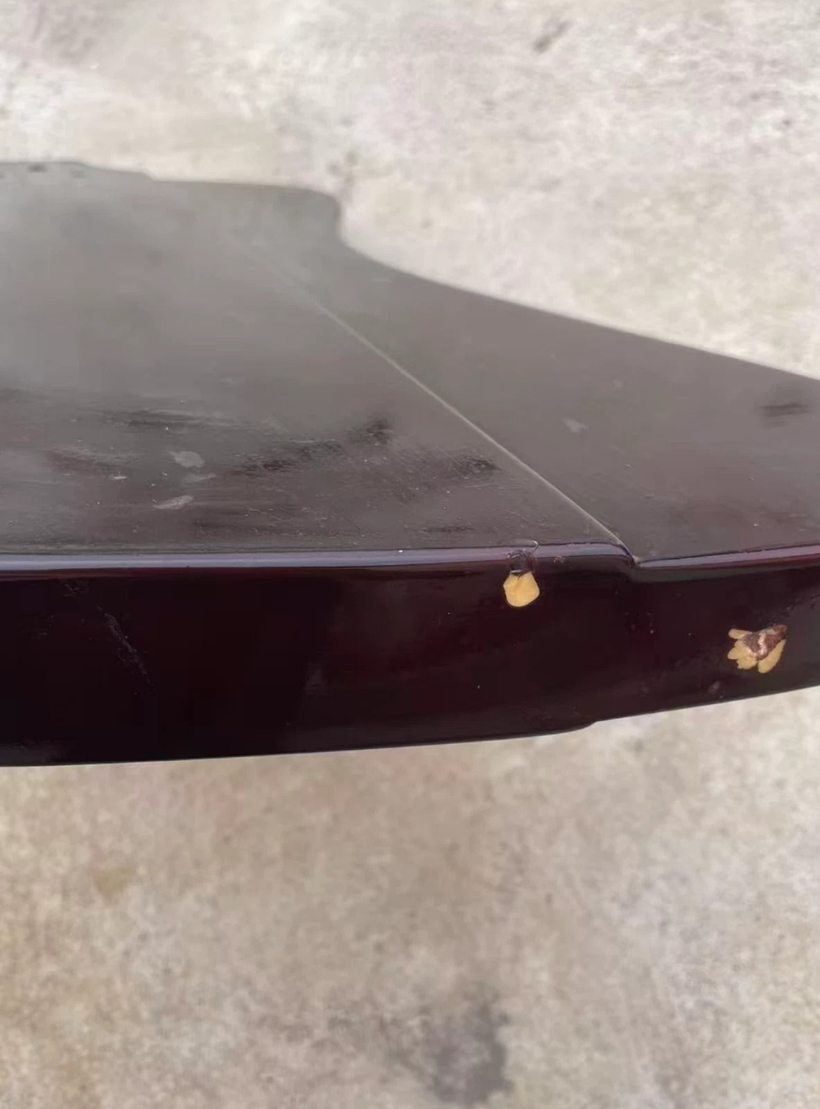 Black Red Glossy Finish Bass Body Fit Thunderbird DIY Project