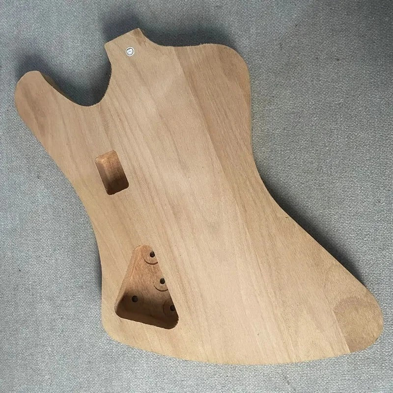Unfinished Mahogany Wood Bass Guitar Body Fit Thunderbird Bass