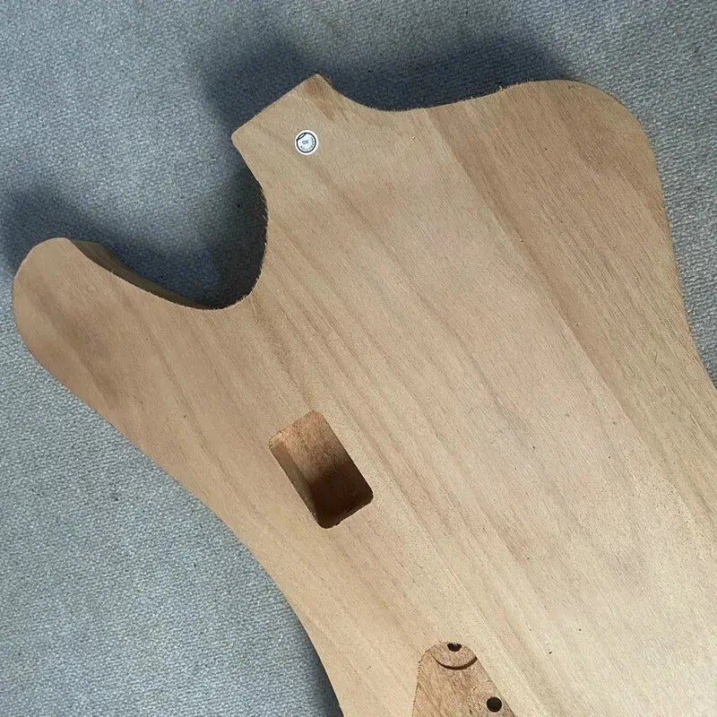 Unfinished Mahogany Wood Bass Guitar Body Fit Thunderbird Bass
