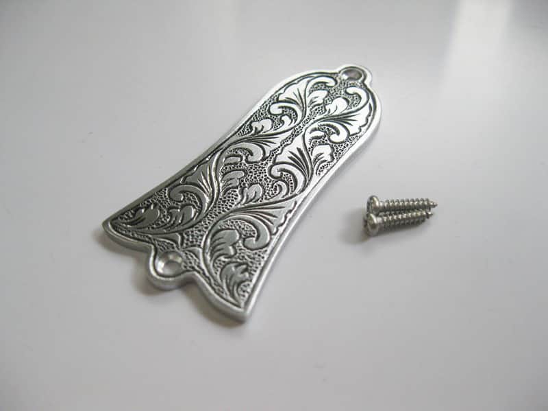 Metal Vintage Engraved Top Guitar LP SG Style Truss Rod Cover Bell