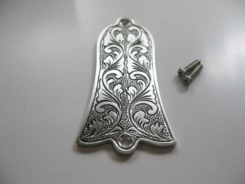 Metal Vintage Engraved Top Guitar LP SG Style Truss Rod Cover Bell