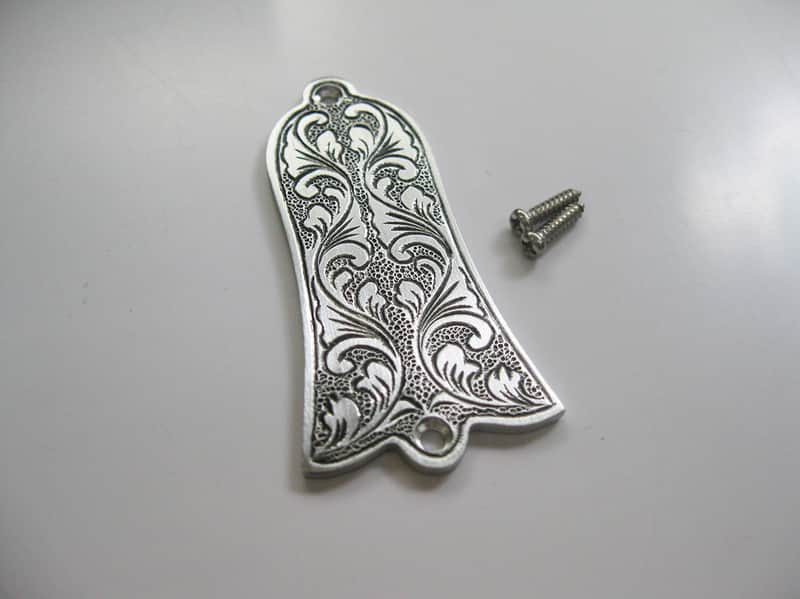 Metal Vintage Engraved Top Guitar LP SG Style Truss Rod Cover Bell