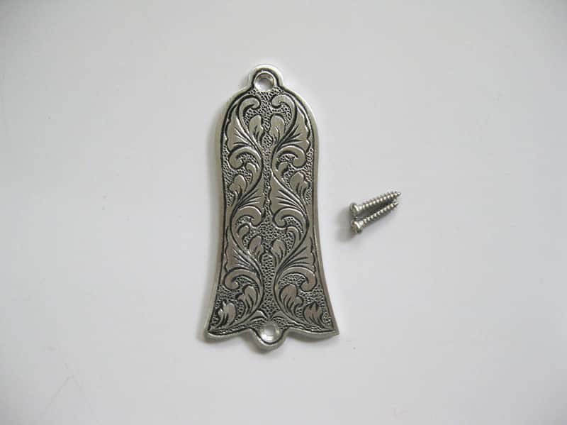 Metal Vintage Engraved Top Guitar LP SG Style Truss Rod Cover Bell
