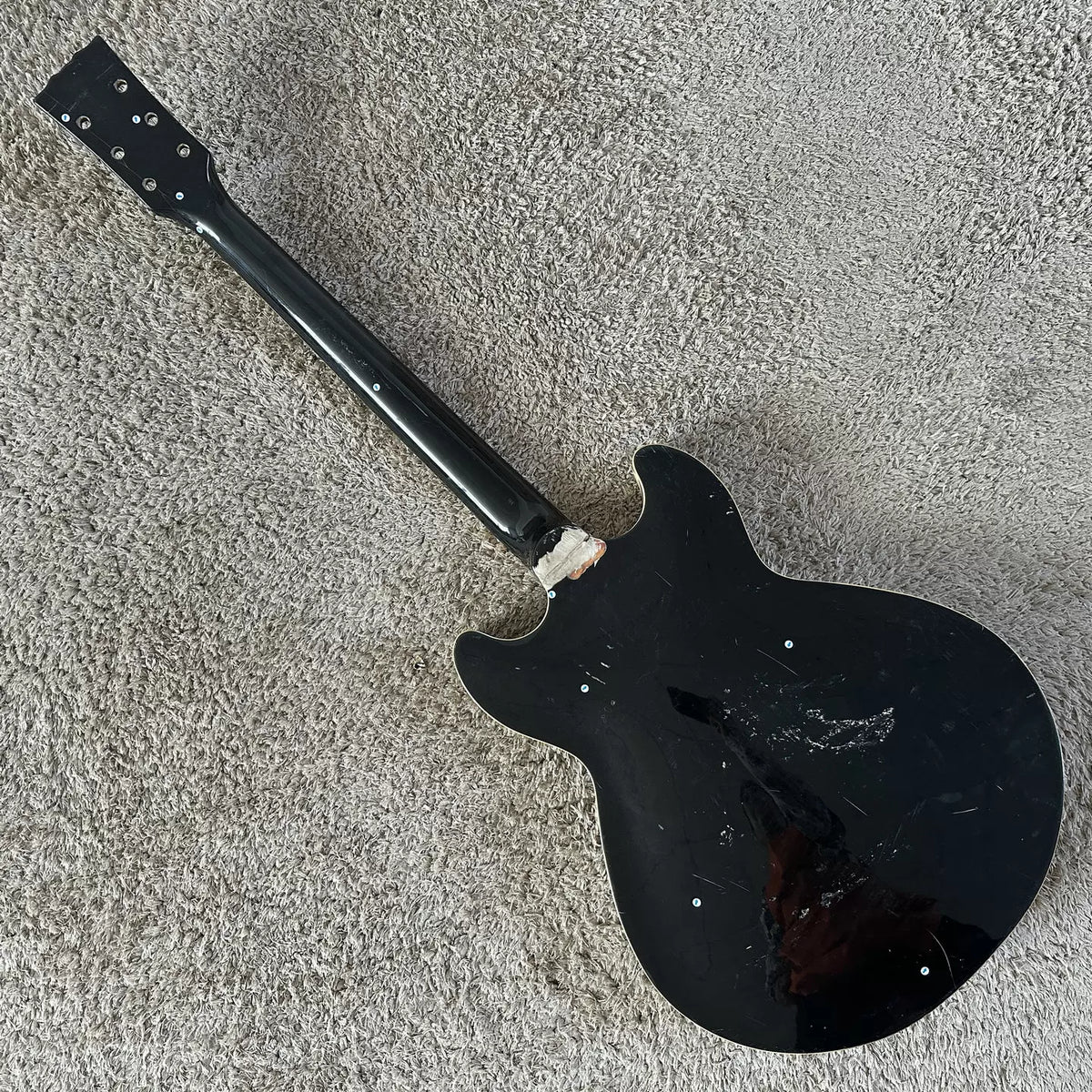 Harley Benton HB 335 Slim Semi-Hollow Jazz Electric Guitar - Defects (Unfinished Product)