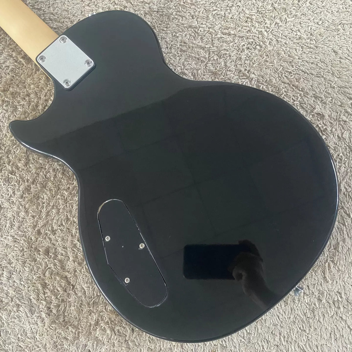 Glarry LP Electric Guitar, Flat Black, 22 Frets, Beginner/Performance Suitable, Minor Stock Defects
