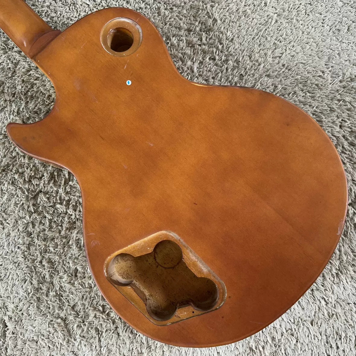 Stock Harley Benton HB LP Electric Guitar Semi-finished DIY P90 Pickup, Gold Color with Minor Flaws