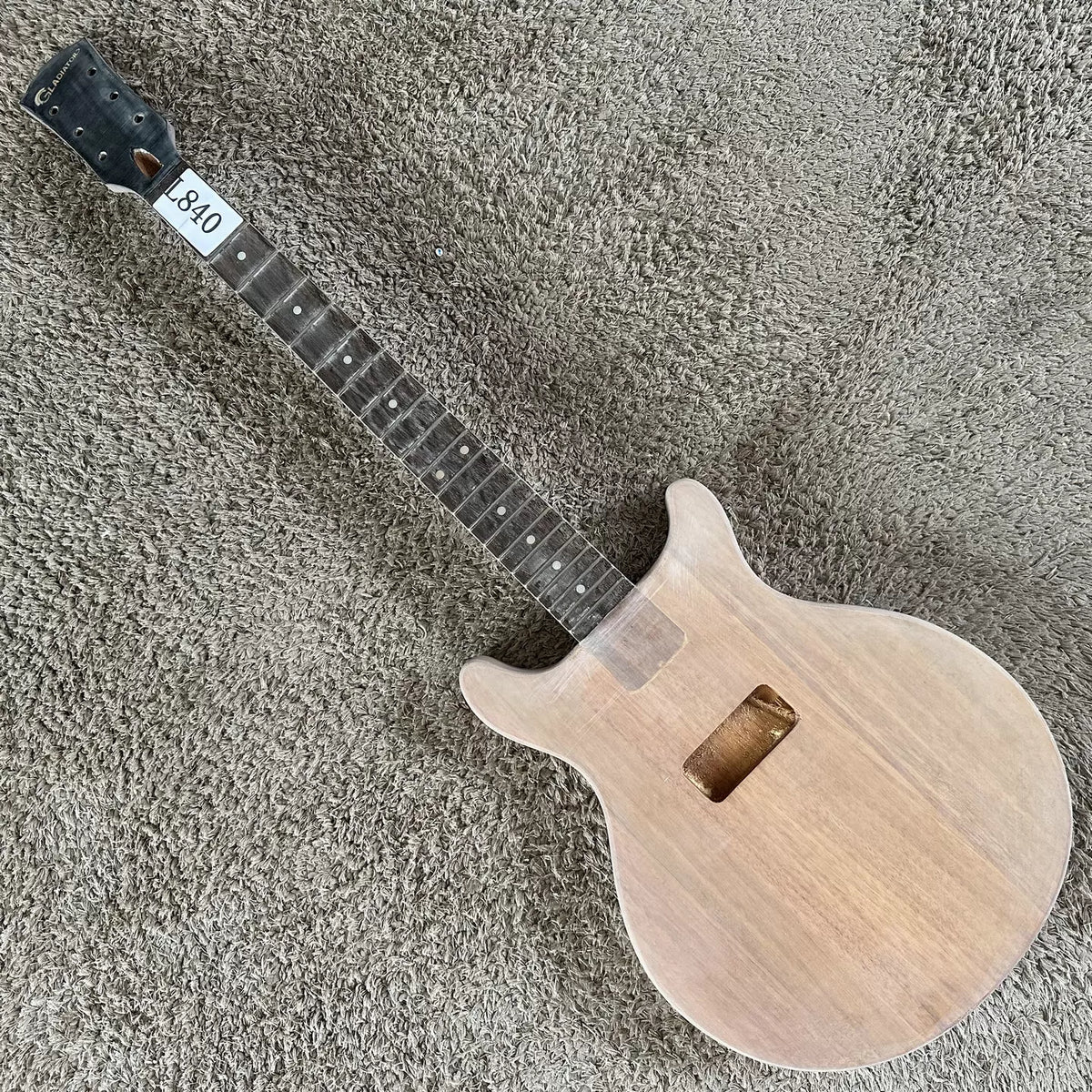 Gladiator Electric Guitar, African Mahogany, Semi-finished DIY Project (Incomplete)