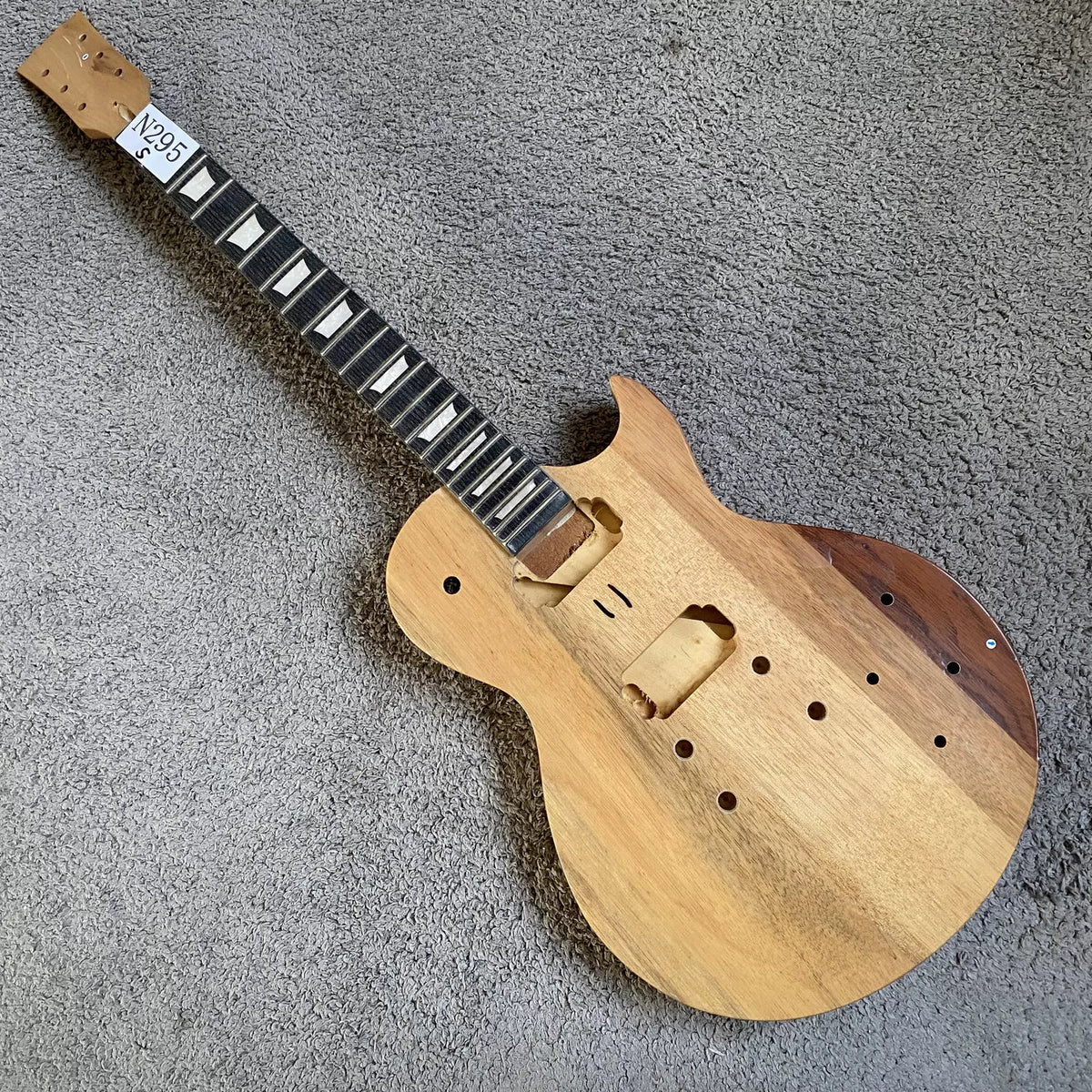 Harley Benton Electric Guitar Semi-finished LP Guitar 22 Frets Solid Top Body DIY Assembly Kit - Special Price