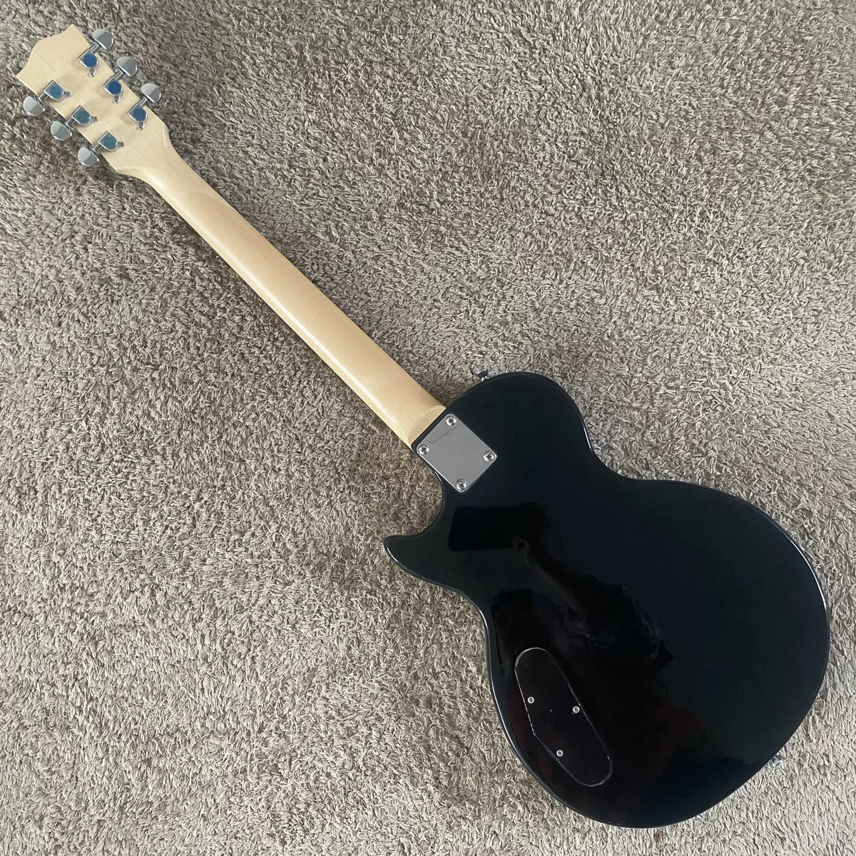 Glarry LP Electric Guitar, Flat Black, 22 Frets, Beginner/Performance Suitable, Minor Stock Defects