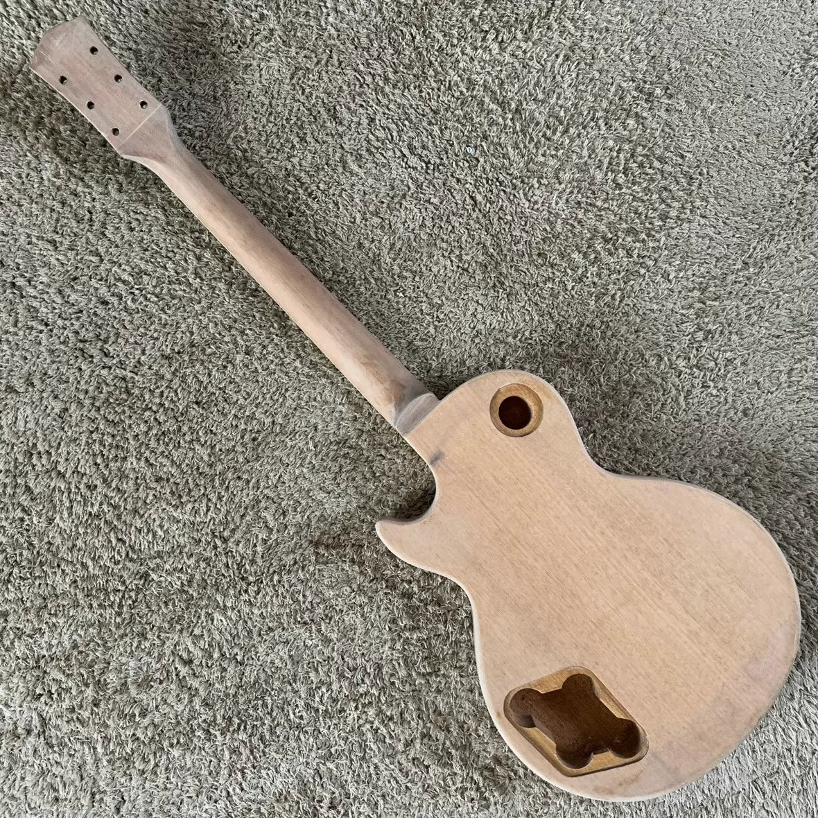 Stock Gladiator LP flat electric guitar P90 African mahogany semi-finished DIY project (incomplete)