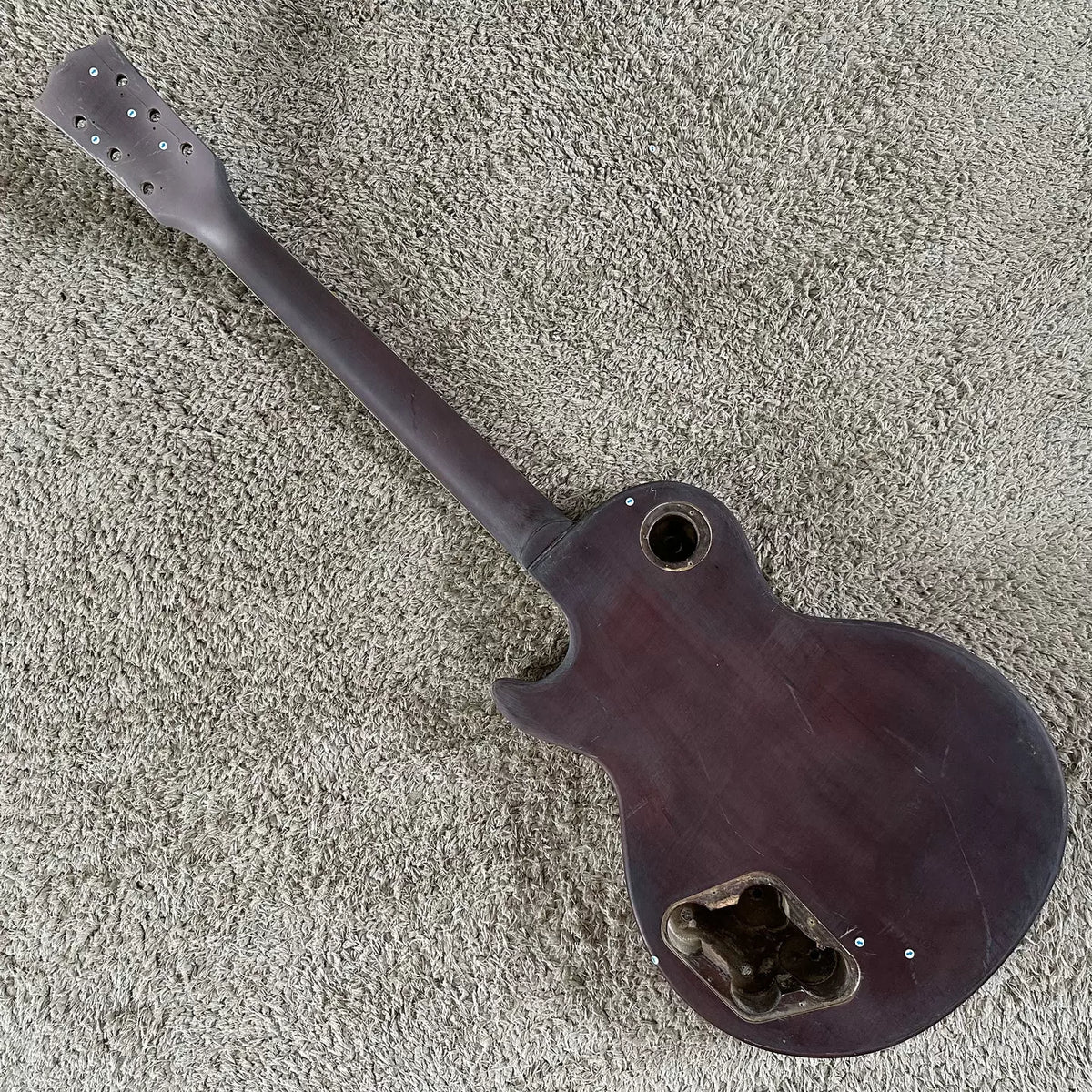 Clearance Sale: MCLORENCE LP Electric Guitar - Incomplete DIY Project - Defective Hue-coil Pickup