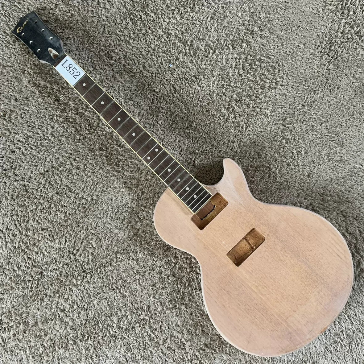 Stock Gladiator LP flat electric guitar P90 African mahogany semi-finished DIY project (incomplete)