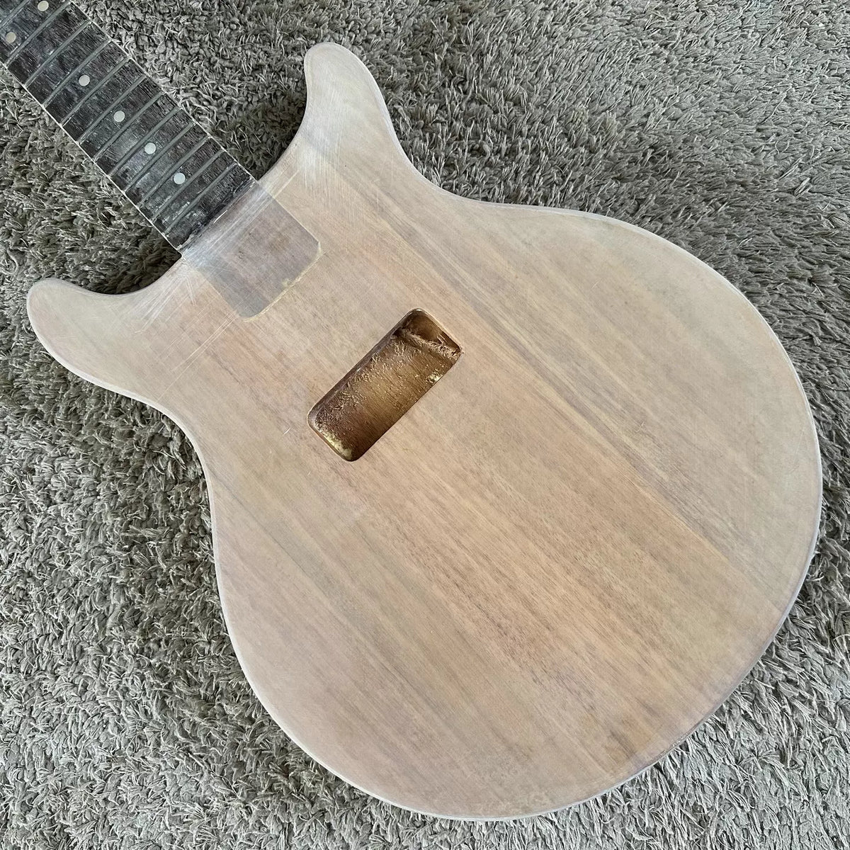 Gladiator Electric Guitar, African Mahogany, Semi-finished DIY Project (Incomplete)