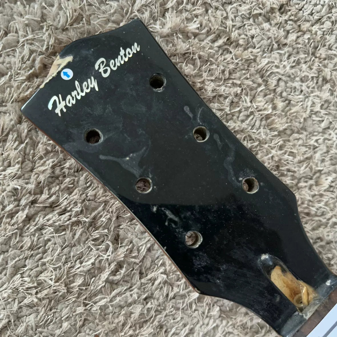 Stock Harley Benton HB LP Electric Guitar Semi-finished DIY P90 Pickup, Gold Color with Minor Flaws