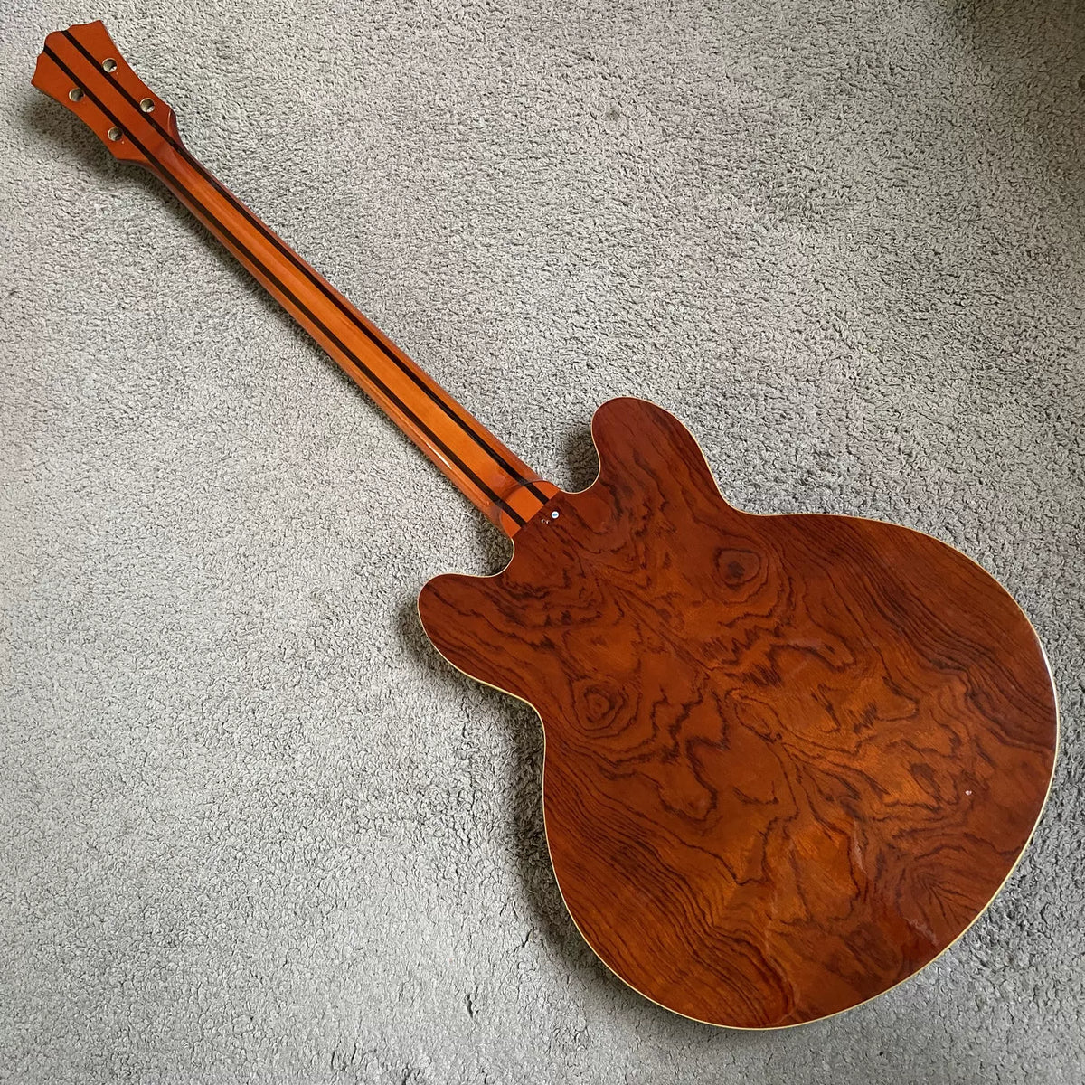 4-string electric bass, semi-hollow ash wood cabinet, jazz bass, Korean Dreambow semi-finished DIY bass.