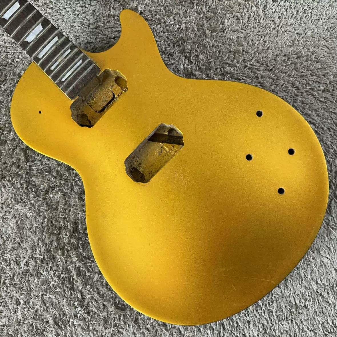 Harley Bneton Maple Veneer LP Electric Guitar (Semi-finished DIY), Gold-plated, No Accessories, Minor Flaws, In Stock
