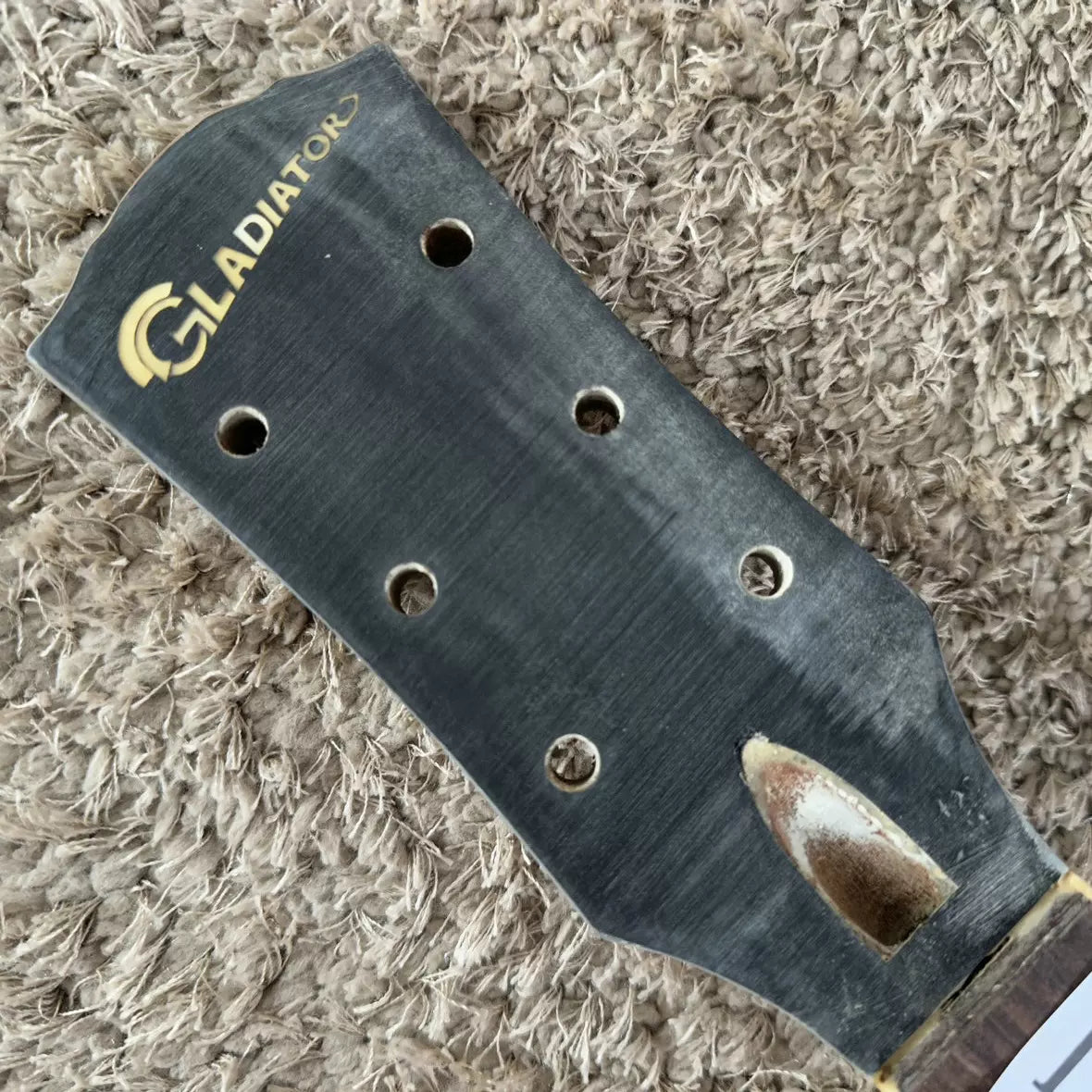 Stock Gladiator LP flat electric guitar P90 African mahogany semi-finished DIY project (incomplete)