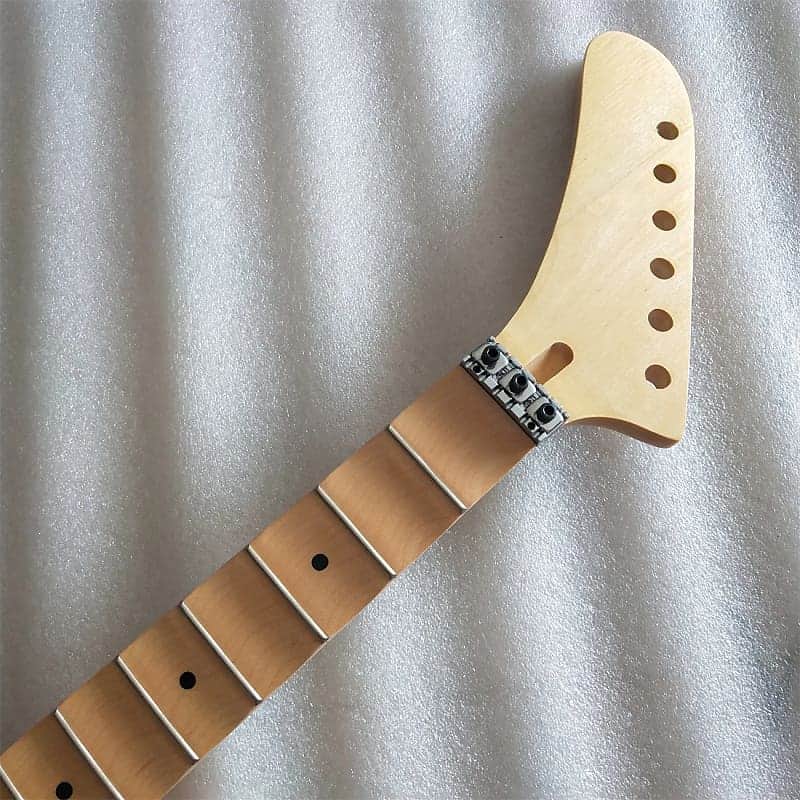 Reversed Banana Head Guitar Maple Wood Neck, 22 Frets Fingerboard