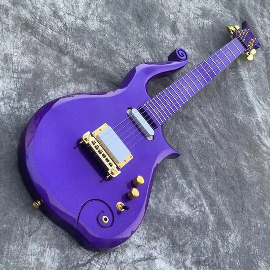 Custom Prince Cloud 6 String Guitar in Purpel/White/Pink