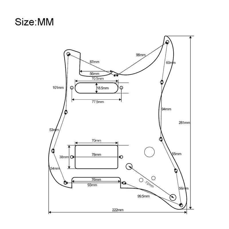 Alnico 5 Pickups SH Guitar Prewired Loaded Pickguard For Fender Stratocaster Strat