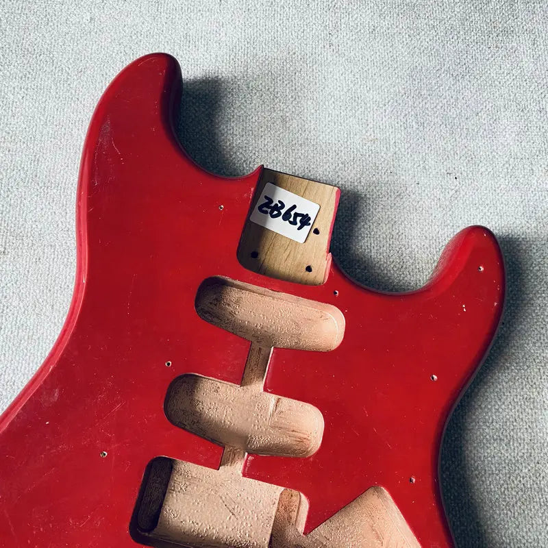 Gloss Red Okoume Wood Guitar HSS Body For Fender Stratocaster Strat