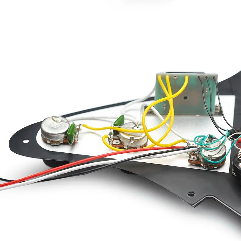 SSS Prewired Loaded Electric Guitar Pickguard Set Dual Rail Pickups For Fender Stratocaster Strat