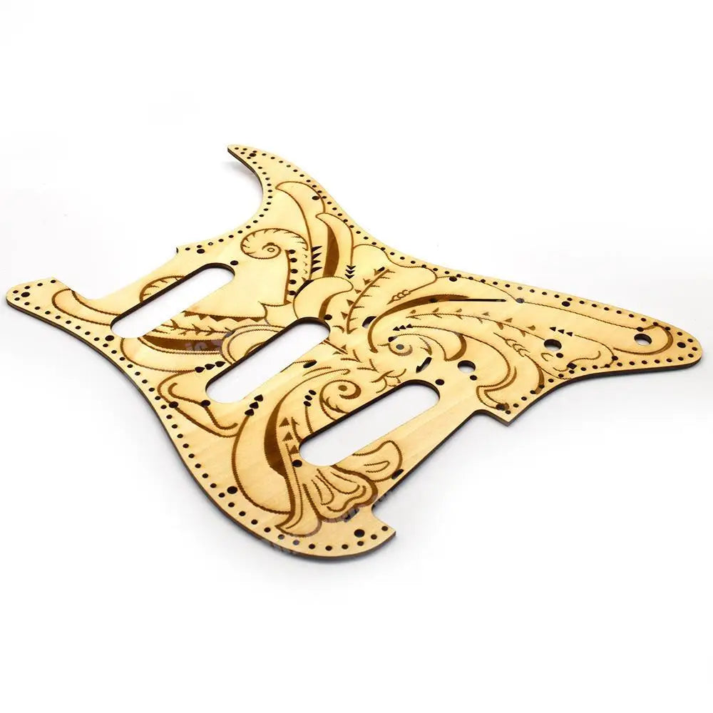 Basswood Guitar Scratch Plate Pickguard with Back Plate For Fender Stratocaster Strat