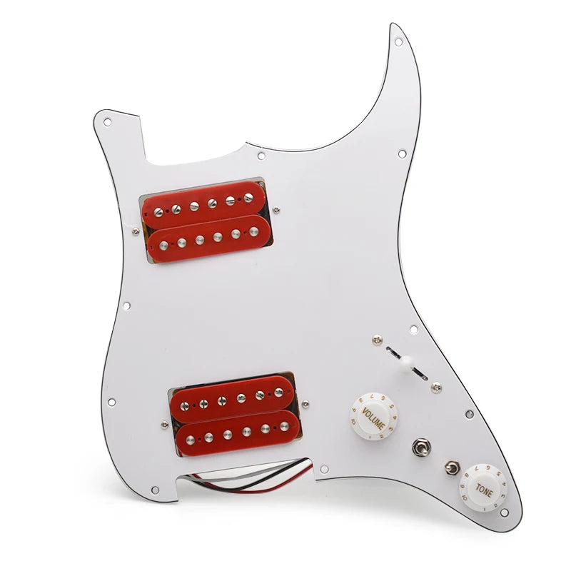 HH Coil Splitting Guitar Prewired Loaded Pickguard For Fender Stratocaster Strat
