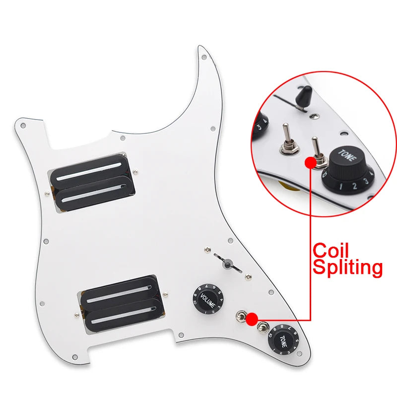 Electric Guitar HH Prewired Loaded Pickguard For Fender ST Stratocaster Strat