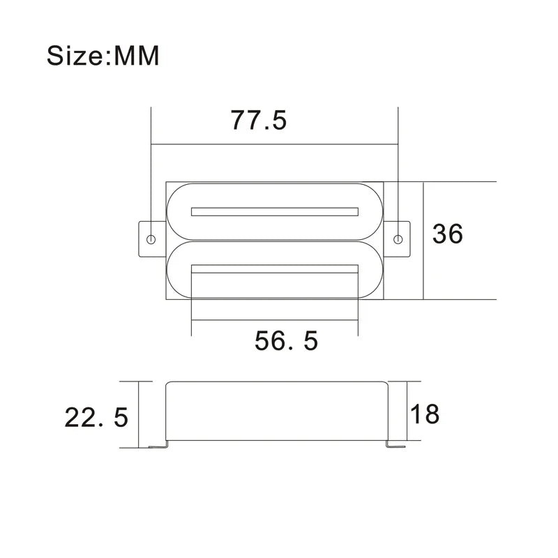 Dual Coil Dual Rail Guitar Humbucker Pickup For Jackson,Dean,Peavey,Washburn,Ibanez,Fender,ESP LTD