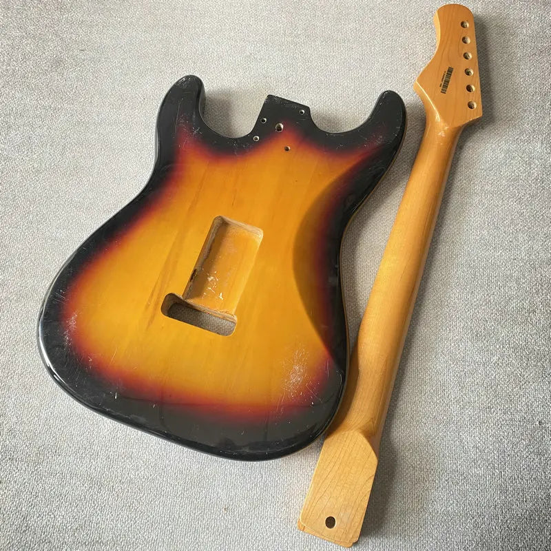 Sunburst Tobacco Burst Guitar Body with Maple Neck For Stratocaster Strat