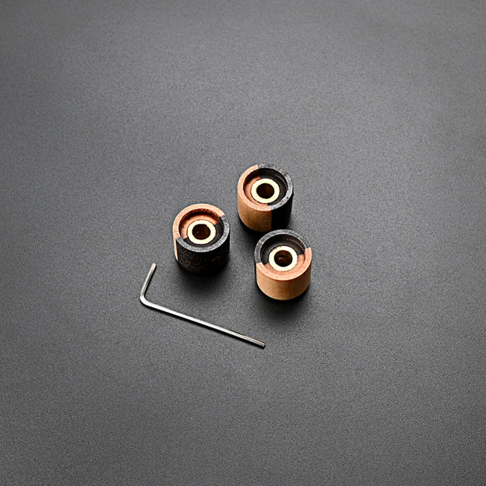 3pcs Wooden Guitar and Bass Control Knobs Set For Epiphone,Ibanez,Peavey,Schecter,Dean,Jackson,ESP LTD
