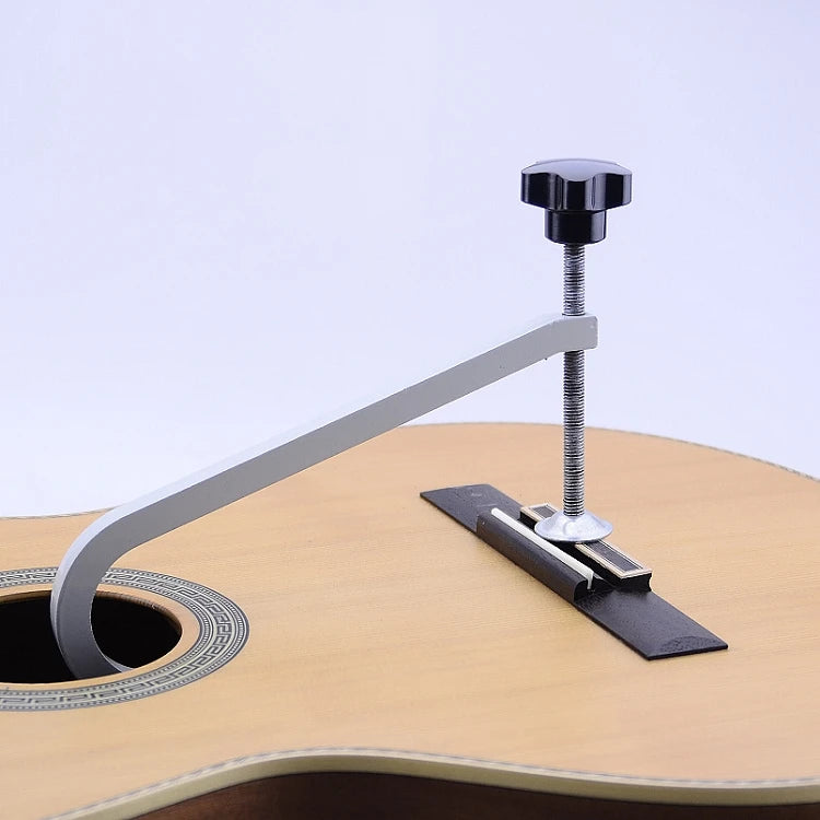 Acoustic/Classical Guitar Bridge Clamp / Cast Steel Deep Throat Clamp / Deep Reach C-Clamp Guitar Repaired Tool Accessories
