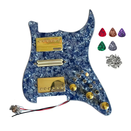 HSH Prewired loaded Pickguard Multifunction 7-way Switch Wilkinson Alnico 5 Pickup Coil Split Replacement Guitar Parts For Stratocaster Strat