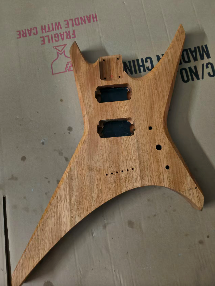 HH Mahogany Wood Guitar Body, String Through Fit Warrior DIY Project